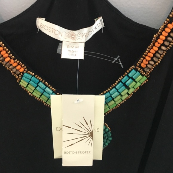 Wood Bead Thin Strap Blouson - Picture 4 of 6